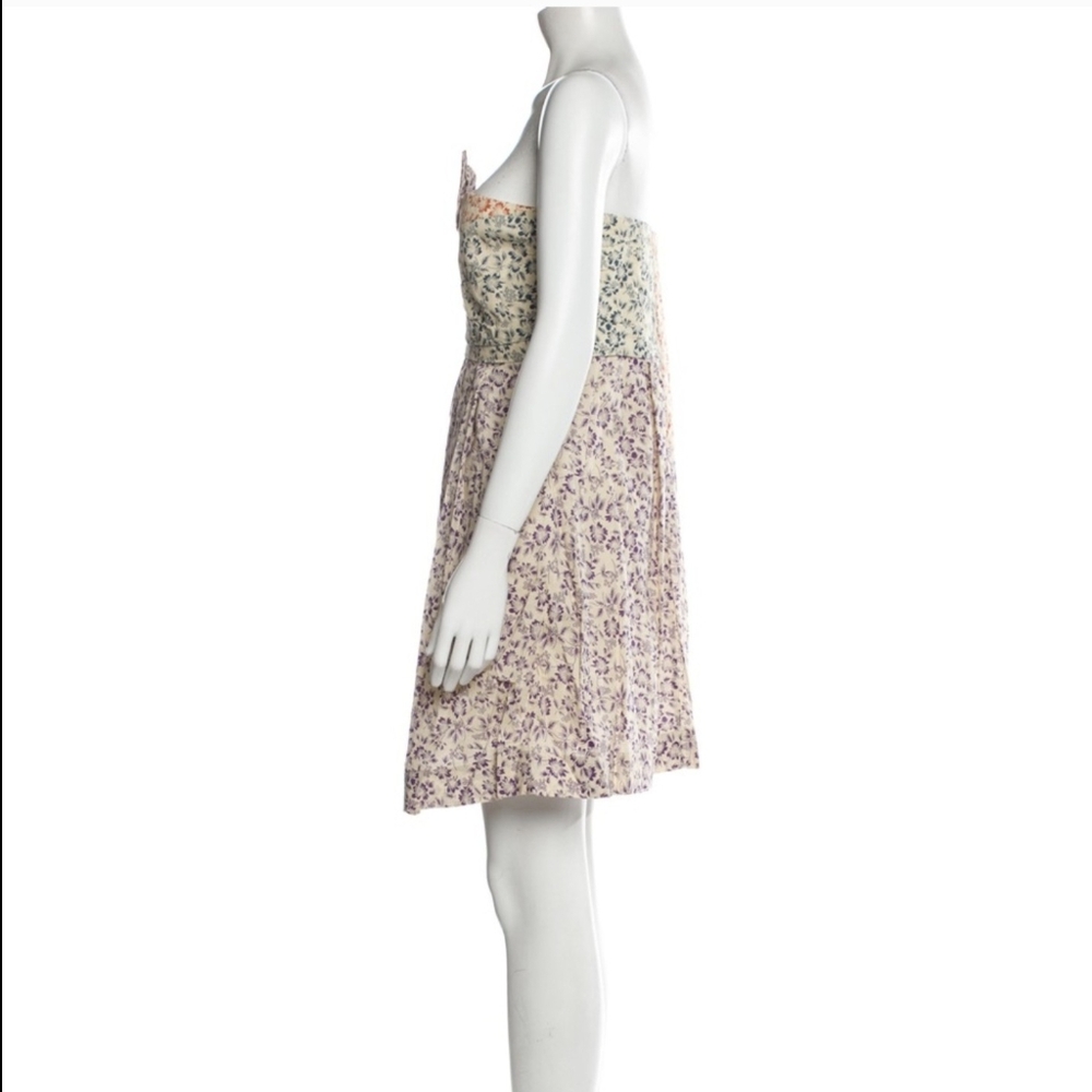See By Chloe Floral Print Strapless Mini Dress - Picture 4 of 5